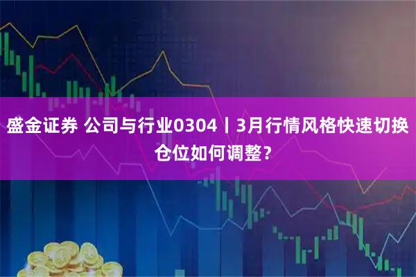 盛金证券 公司与行业0304丨3月行情风格快速切换  仓位如何调整？