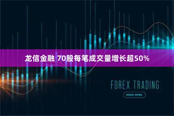 龙信金融 70股每笔成交量增长超50%
