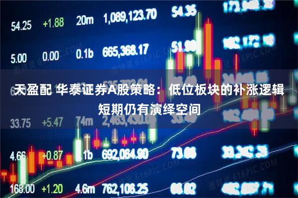 天盈配 华泰证券A股策略：低位板块的补涨逻辑短期仍有演绎空间