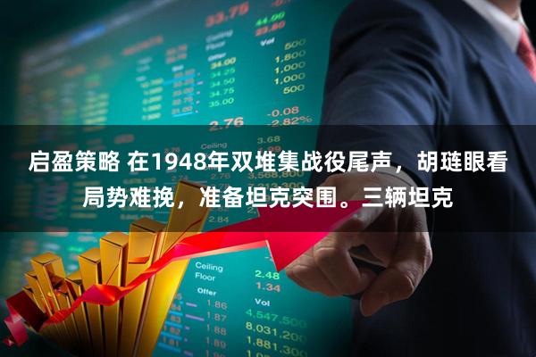 启盈策略 在1948年双堆集战役尾声，胡琏眼看局势难挽，准备坦克突围。三辆坦克